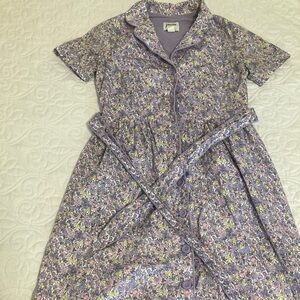 Joanie Karlie Lilac Floral Shirt Dress